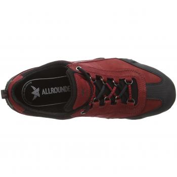 Allrounder by Mephisto Fina-Tex Rubber 1/G.Nubuk 48, Zapatillas de Deporte Exterior Mujer, Rojo-Rot