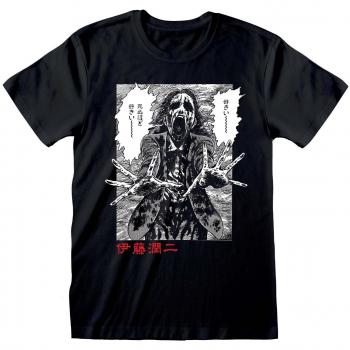 Junji Ito Ghoul Unisex Black T-Shirt - Small - 100% Cotton