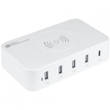 Cargador de dispositivo móvil Universal Blanco con Carga rápida