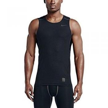 Nike HyperCool FTTD Tank - Camiseta de fitness y ejercicio para hombre, color negro / gris, talla L