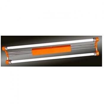 Mi Lampara - Fluorescente 2x18w Naranja/cromo