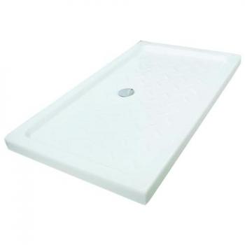 Plato de ducha Ondee Cera - Relieves antideslizantes - Gres - Blanco - 80x120x11cm