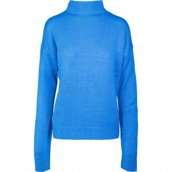 Urban Classics Women's Oversize Bright Blue Turtleneck Sweatshirt