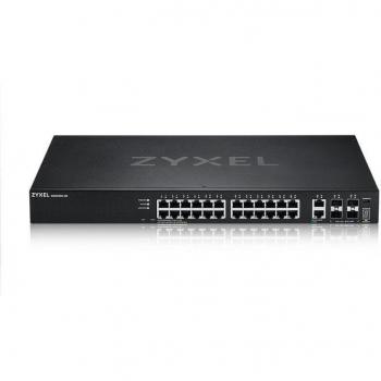 Zyxel XGS2220-30 L3 Managed Access Switch, 24x1G RJ45 Ports, 2x10G SFP+ Slots, Gigabit Ethernet, Black - XGS2220-30-EU0101