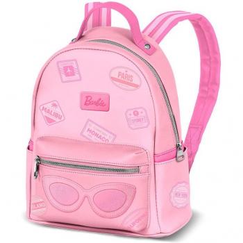 Karactermania Barbie Heady Travel Backpack, Pink, 29x24.5x15cm, Capacity 8L