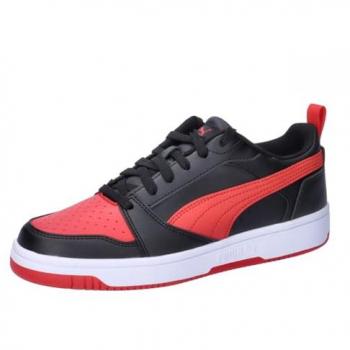 Zapatillas Puma Rebound V6 Low para niño, color negro, talla 38.5 EU, diseño moderno y deportivo