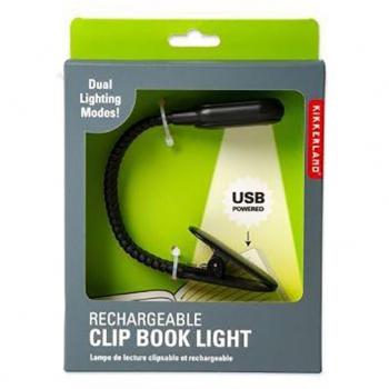 Lámpara de Lectura Flexible Recargable Kikkerland Negra