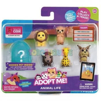 Conjunto de 6 Figuras Animal Life Adopt Me con Sorpresa