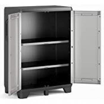 Keter Gear - Armario bajo, 97 x 68 x 39 cm, color gris/antracita
