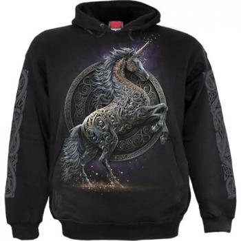 Celtic Unicorn Black Hooded Sweater for Men (S to XXL)