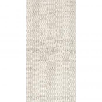 Malla de lija EXPERT M480 para lijadoras orbitales, 93 x 186 mm, Grano 240, para madera dura y pintura sobre madera, paquete de 10 unidades