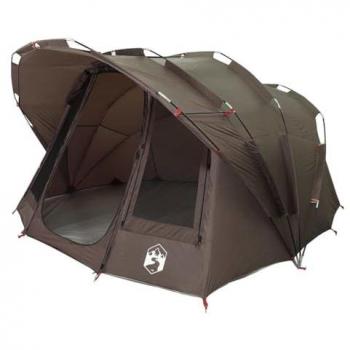 Tienda de Pesca Impermeable Marrón para 5 Personas