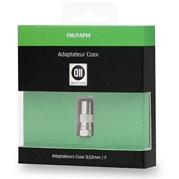 Adaptador Coaxial Masculino 9.52 mm a Ficha SAT Femenina Negro