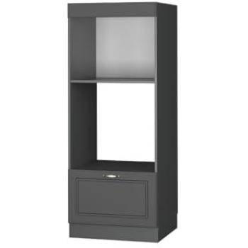 Armario para Microondas Fame-Line Antracita-Oro Landhaus 60 cm Abierto Vicco