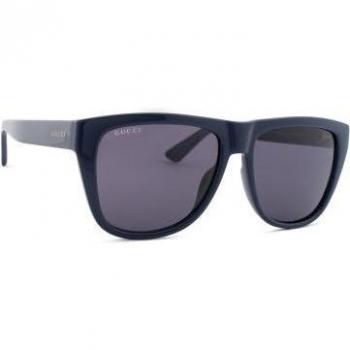 Gucci GG1345S Rectangular Sunglasses, Blue Frame, Size 57 MM, Male