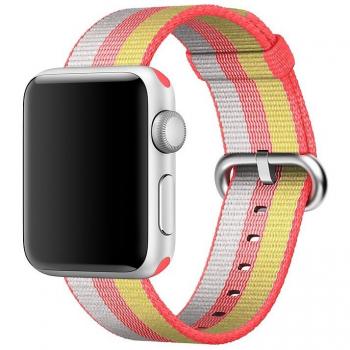 Apple 38mm Red Woven Nylon, MPW02ZM_A