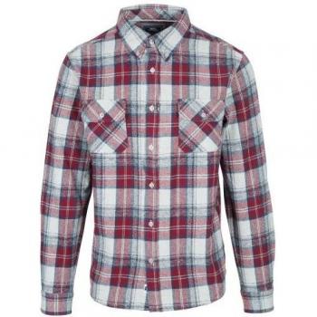Camisa Wrothamton para Hombre Trespass - Camisa de manga larga, 100% algodón, diseño clásico, ajuste regular, transpirable y cómodo