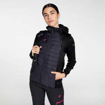Chaqueta de Forro Polar Izas Navasa Mujer Negro/Fucsia Talla L
