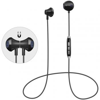 Auriculares Bluetooth Magnéticos Cascos Bluetooth Inalámbricos Auriculares Deportivos con Microfono Incorporado, Cancelación de Ruido CVC6.0 y DSP, Sweatproof IPX4 y Soporte Siri para iPhone iPad Sony SamSung Huawei Xiaomi