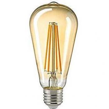 Bombilla LED Filamento Edison Rustica E27 7W Dorada 720lm 2500K Regulable