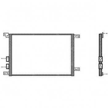 Condensador de Aire Acondicionado Van Wezel 01005070 para Alfa Romeo 147 (06/2003 - 03/2010)