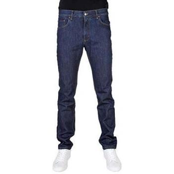 Carrera Men's Slim-Fit Winter Cotton Jeans - Dark Blue, Size 46