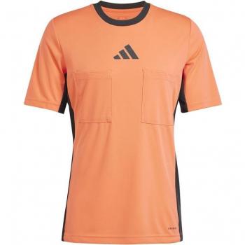 Camiseta de fútbol adidas Ref 24 hombre coral, camiseta de manga corta, diseño para árbitros