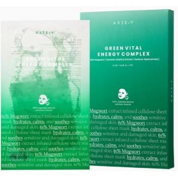 Axis Y Mugwort Green Vital Energy Complex Sheet Mask - Moisturising and Soothing Sheet Mask 27 ml