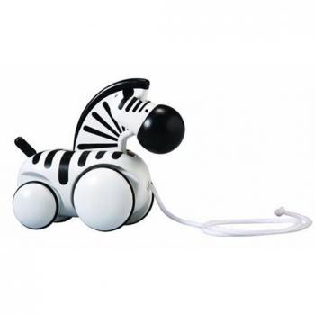 PlanToys - Cebra de paseo, juguete para arrastrar
