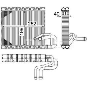 Evaporador MAHLE ORIGINAL AE 106 000P