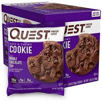 Quest Nutrition Protein Cookie Double Chocolate Chip - 12 Barras
