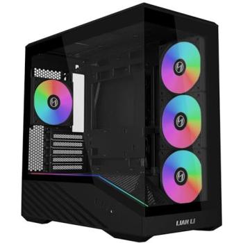 Caja Lian Li Vector V100 Mini Torre Micro-ATX con Vidrio Templado y Ventiladores ARGB Negra
