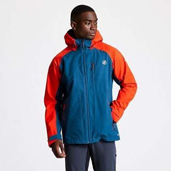 Dare2B Ascension-Chaqueta De Tejido Elástico Impermeable, Transpirable Jackets Waterproof Shell, Hombre, Majolica Blue/Trail Blaze, XXXL