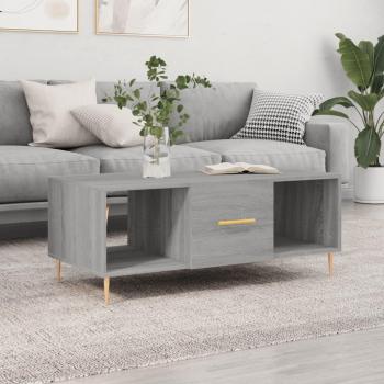 Mesa de centro madera contrachapada 102x50x40 cm Blanco, Negro, Blanco brillante, Gris Sonoma - Vidaxl Mesita de Salón o Comedor o Auxiliar Mesa de Café Meuble Salón