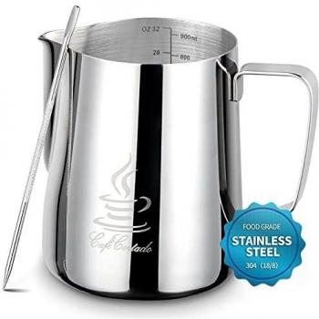 Jarra de Leche de Acero Inoxidable 304, FlamGen 900ml
