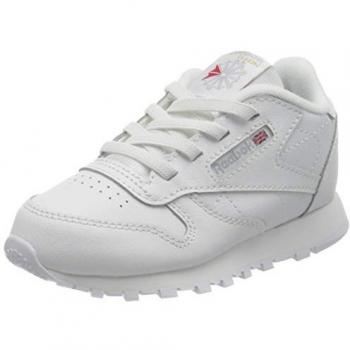 Zapatillas Clásicas Reebok para Niños de Piel Blanca - Talla 8 Infantil