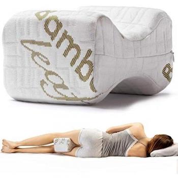 Almohada Piernas y Rodillas para Dormir Dispositivo Médico Ortopédico Certificado de Clase 1 de Espuma Viscoelástica Almohada Hipoalergénica y Antiácaros Ergonómica para el Dolor de Espalda