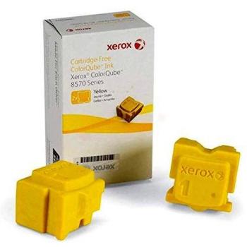 Xerox - Tinta Amarilla para ColorQube 8570 (Paquete de 2 Barras, 4400 Páginas)