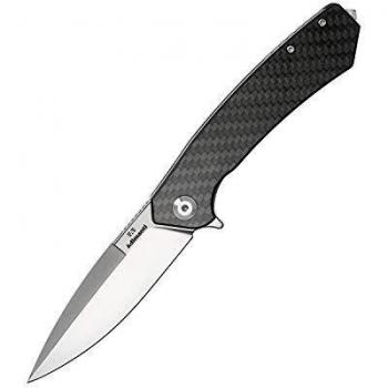 Ganzo Adimanti Skimen Carbon Fiber Framelock Folding Knife with D2 Tool Steel Blade
