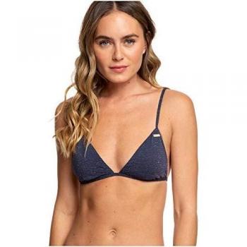 Roxy - Top de Bikini Triangular Fijo - Mujer - S - Azul