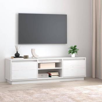 Mueble de TV de madera maciza de pino 140x35x40 cm