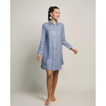 Camisón Selmark Corba Tera P7363 Azul Ajuste Regular para Dama