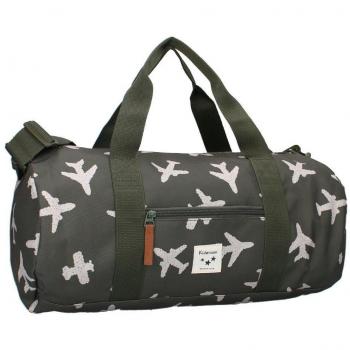 Kidzroom Mochila Deportiva Adore More Londres con diseño de aviones, compartimento principal espacioso, correas ajustables y acolchadas, fabricada en material resistente al agua y fácil de limpiar