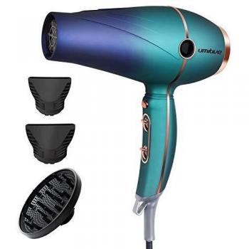 Umitive Secador de Pelo Profesional 2300W, AC Motor Secador Iónico con Tecnologia Ceramica, 2 Velocidades 3 Temperaturas, Contiene 1 Difusor y 2 Concentradores