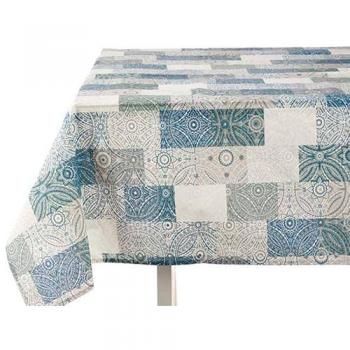 Mantel loneta antimanchas 140x180cm azul colección Kinvara