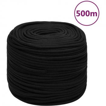 Cuerda de trabajo poliéster negro 6 mm 500 m