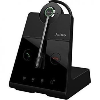 Jabra Engage 65 On-Ear DECT Convertible Headset - Skype For Business Certified Wireless Headphones – Advanced Noise Cancellation for Deskphones and Softphones – Black – EU Version