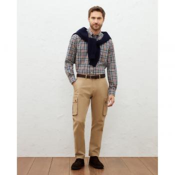 Camisa de viyela de cuadros manga larga para hombre Lloyd's