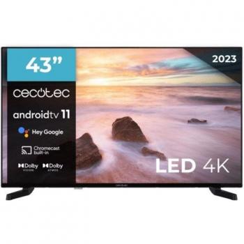 Cecotec A2 Series ALU20043 43 LED UltraHD 4K HDR10 Frameless Android TV 11 Smart TV