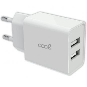 Cool Cargador Red Universal Entrada 2 x USB 2.4A Blanco
